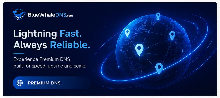 Global anycast DNS network with location pins