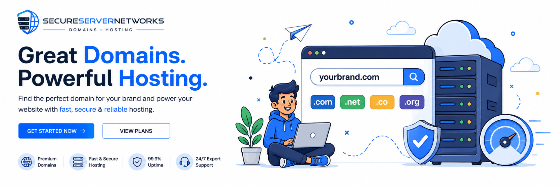 SecureServerNetworks — Great Domains. Powerful Hosting.